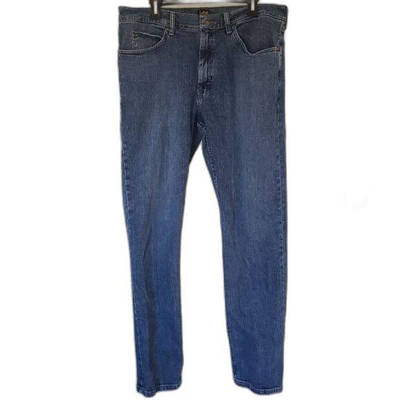 Lee Men’s 36×34 Straight Leg Superior Comfort Stretch Jeans | Regular Fit - Picture 2 of 9
